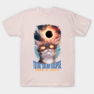 Cats-Total Solar Eclipse 2024 T-Shirt